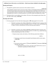 Emergency Order of Protection From Abuse - Kansas, Page 3