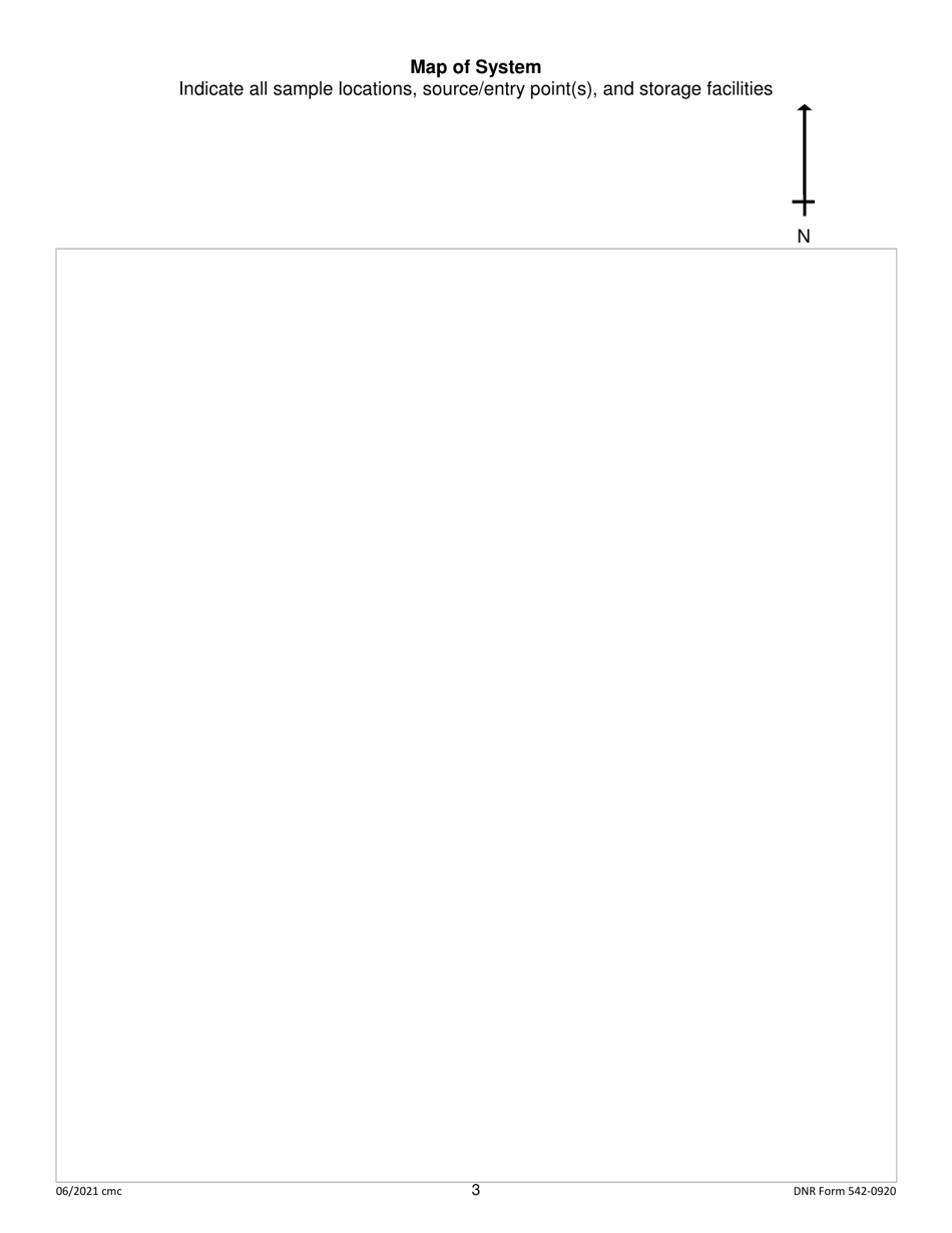 DNR Form 542-0920 Public Water Supply Nitrite Sampling Plan - Iowa, Page 3