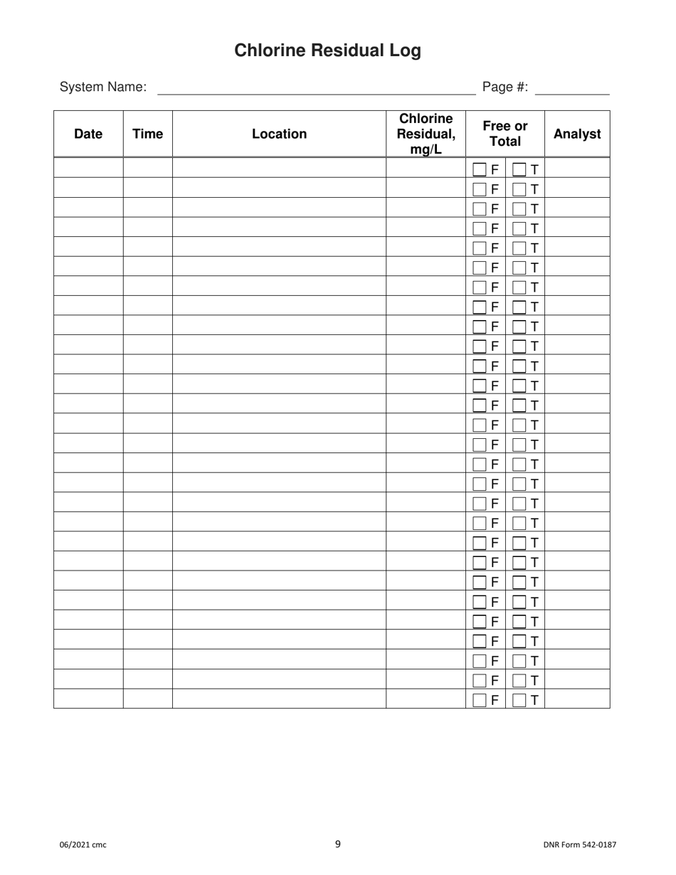 DNR Form 542-0187 - Fill Out, Sign Online and Download Fillable PDF ...