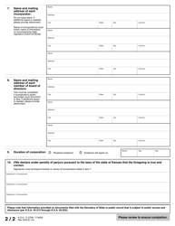 Form DPA Professional Association Articles of Incorporation - Kansas, Page 4