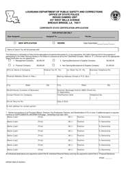 Form DPSSP0094 Part A Corporate State Certification Application - Gaming and Non-gaming Suppliers - Louisiana, Page 3
