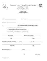 Form DPSSP0094 Part A Corporate State Certification Application - Gaming and Non-gaming Suppliers - Louisiana, Page 8