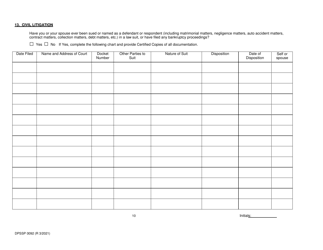 Form DPSSP0092 Gaming Employee Certification Application - Louisiana, Page 15