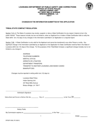 Form DPSSP0092 Gaming Employee Certification Application - Louisiana, Page 6