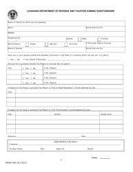 Form DPSSP0093 Gaming Employee State Certification Renewal Application - Louisiana, Page 11