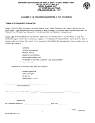 Form DPSSP0093 Gaming Employee State Certification Renewal Application - Louisiana, Page 4