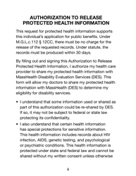 Form MADS-MR-LP Authorization to Release Protected Health Information (Large Print) - Massachusetts, Page 4