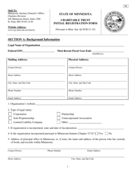 Form T1 Charitable Trust Initial Registration Form - Minnesota, Page 3
