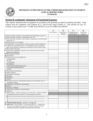 Form CS2 Supplement to the Unified Registration Statement Annual Report Form - Minnesota, Page 6