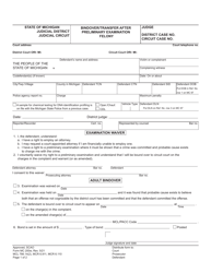 Form MC200W Felony Set, Warrant - Michigan, Page 5