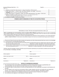 Form PC583 Account of Fiduciary, Short Form - Michigan, Page 2