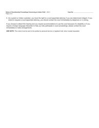 Form PC678 Notice of Guardianship Proceedings Concerning an Indian Child - Michigan, Page 2