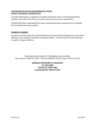 Form VS-DEC Viatical Settlement Broker Declaration Form - Nebraska, Page 2