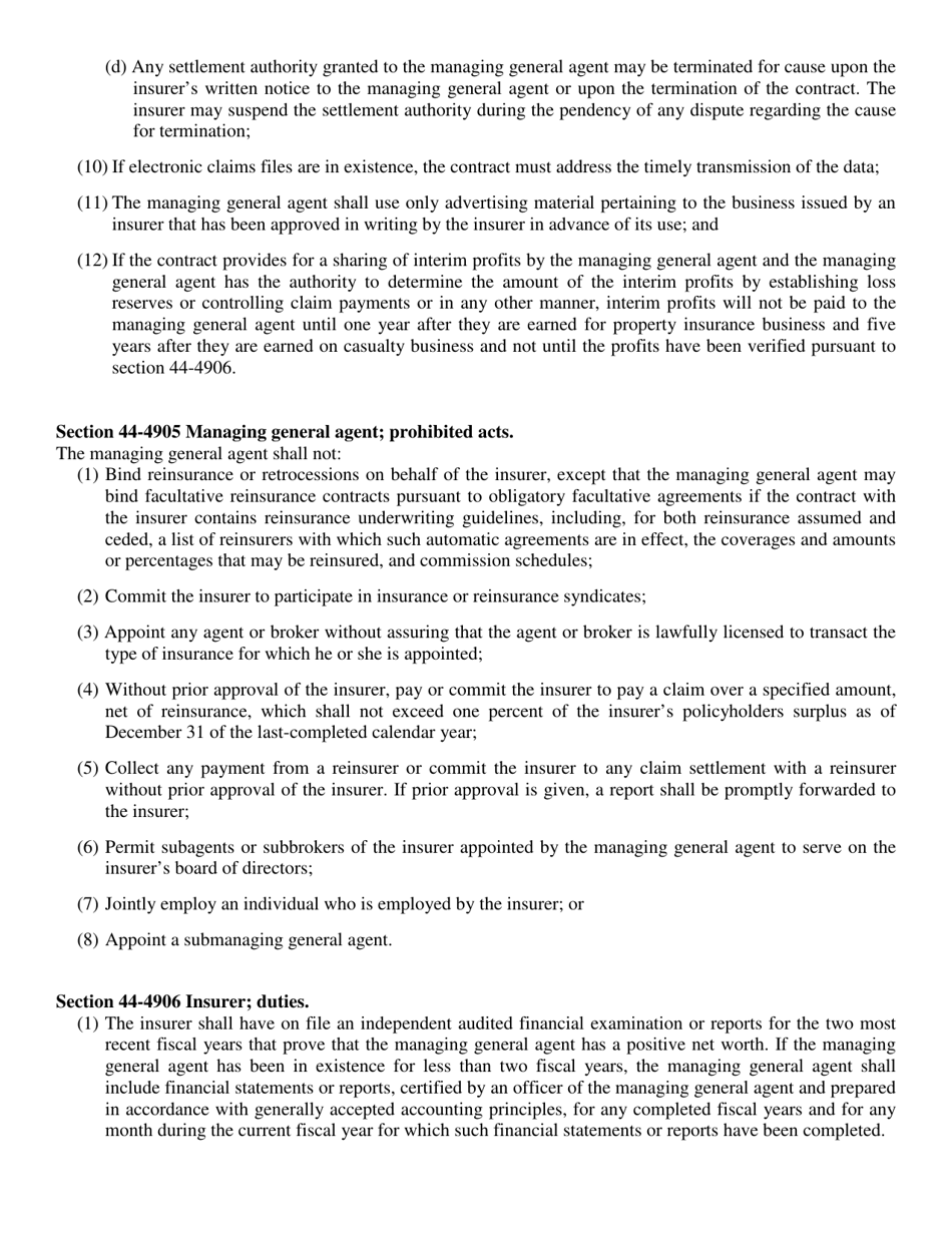 Bond for Managing General Agents - Nebraska, Page 5