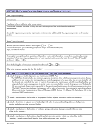 Class II Solid Waste Management System License Application - Montana, Page 3