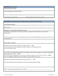 Class IV Solid Waste Management System License Application - Montana, Page 3