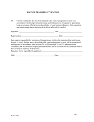 Applicants for Solid Waste Management System License Transfer - Montana, Page 5