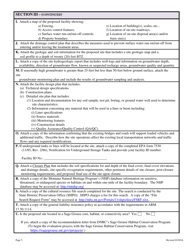 Soil Treatment Facility License Application - Montana, Page 5