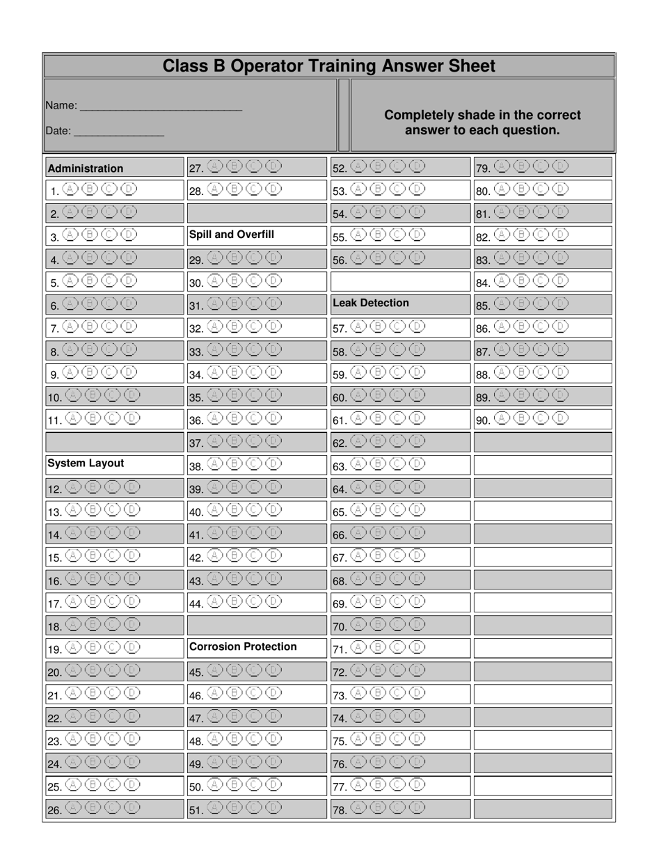 Montana Underground Storage Tank Class B Operator Training Quiz - Montana, Page 4
