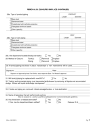 Application for Permit to Install, Repair, Modify, Close or Remove Underground Storage Tanks for Petroleum Products or Hazardous Substances - Montana, Page 7