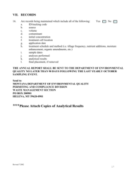 Licensed Soil Treatment Facility Annual Report Form - Montana, Page 3
