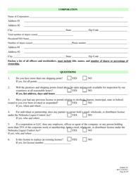 Form 107 Application to Ship to Wholesalers - Nebraska, Page 4