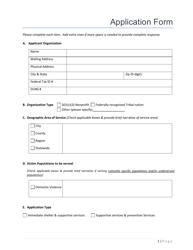 Document preview: Arp Fvpsa Application Form - Nevada