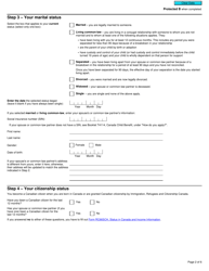 Form RC66 Canada Child Benefits Application - Canada, Page 2