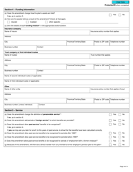 Form T920 Application to Amend a Registered Pension Plan - Canada, Page 4