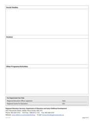 Home Schooling Registration Form - Nova Scotia, Canada, Page 4