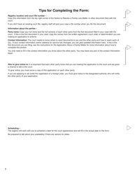 Form 29 (PFA725) Application About Enforcement - British Columbia, Canada, Page 3