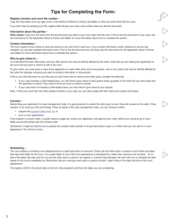 Form 10 (PFA717) Application for Case Management Order - British Columbia, Canada, Page 3