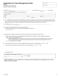Form 10 (PFA717) Application for Case Management Order - British Columbia, Canada, Page 4