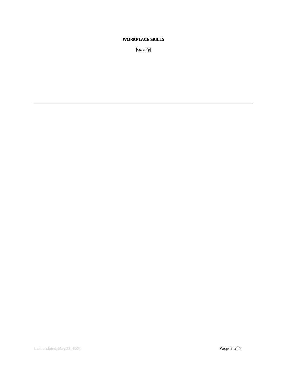 Form 80 Affidavit in Support of Order to Waive Fees - British Columbia, Canada, Page 5