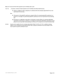 Form 23 Appointment to Examine for Discovery - British Columbia, Canada, Page 2