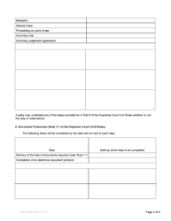 Form 21 Case Plan Order - British Columbia, Canada, Page 2