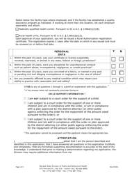 Rural Authorization Registration Form - Nevada, Page 2