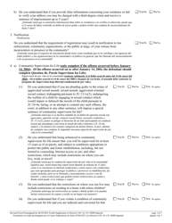 Form 10080 Supplemental Plea Form for Certain Sexual Offenses (Megan&#039;s Law/Parole Supervision for Life/Community Supervision for Life) - New Jersey (English/Spanish), Page 3