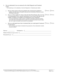 Form 11080 Supplemental Plea Form for Sexual Offenses (Use if Committed Prior to December 1, 1998) - New Jersey (English/Portuguese), Page 2