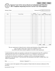 Form 11960 Compliance Reporting Form for Current Year Noncompliance - New Jersey, Page 2