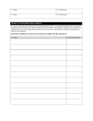 Medical Cannabis Non-profit Producer License Application Form - New Mexico, Page 4