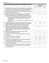 Form LDSS-4388 Fire/Safety Inspection Report for Family-type Homes for Adults - New York, Page 4