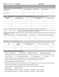 Form B-A-2 &quot;Application or Update to an Existing Application for Cigarette Distributor's License and Tobacco Products (Other Than Cigarettes) License&quot; - North Carolina, Page 2