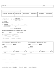 Form SFN9994 Cement Sample Worksheet - North Dakota, Page 2