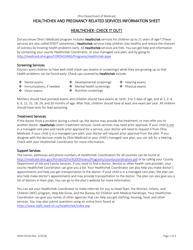 Document preview: Form ODM03258 Healthchek and Pregnancy Related Services Information Sheet - Ohio