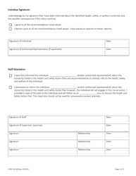 Form ODM10238 Health and Safety Action Plan - Ohio, Page 2