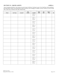 Form ODM07124 Eligibility Information Worksheet for Nursing Home and Home &amp; Community Based Services (Hcbs) Waivers - Ohio, Page 9