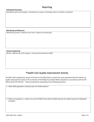 Form ODM10267 Managed Care &amp; Mycare Ohio Organization Pilot Program Request Template - Ohio, Page 3