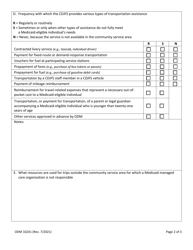 Form ODM10241 Medicaid County Transportation Profile - Ohio, Page 2