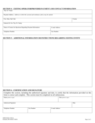 Form ODM03620 Exiting Information and Forwarding Instructions From Long-Term Care Facility Operators/Providers (Nfs and Icfs-Mr) Discontinuing Participation in the Ohio Medicaid Program - Ohio, Page 2